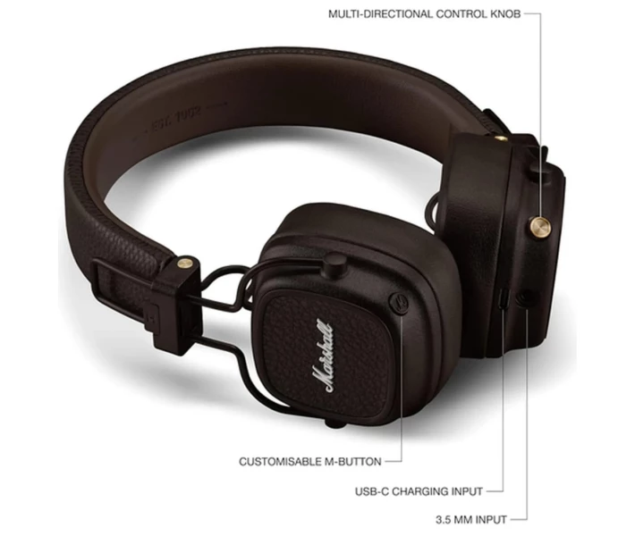 Фото - наушники Наушники Marshall Major V (1006834) Brown