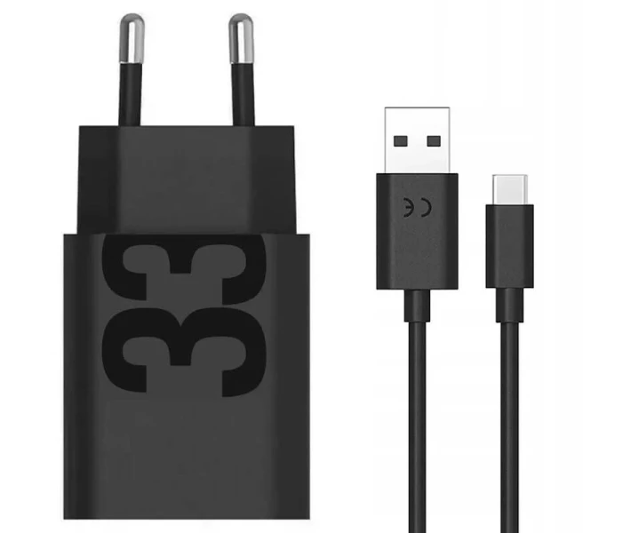 Фото - зарядное устройство для телефона и планшета Зарядное устройство MOTOROLA 33W USB-А + кабель 1m (PG38C06448) ч