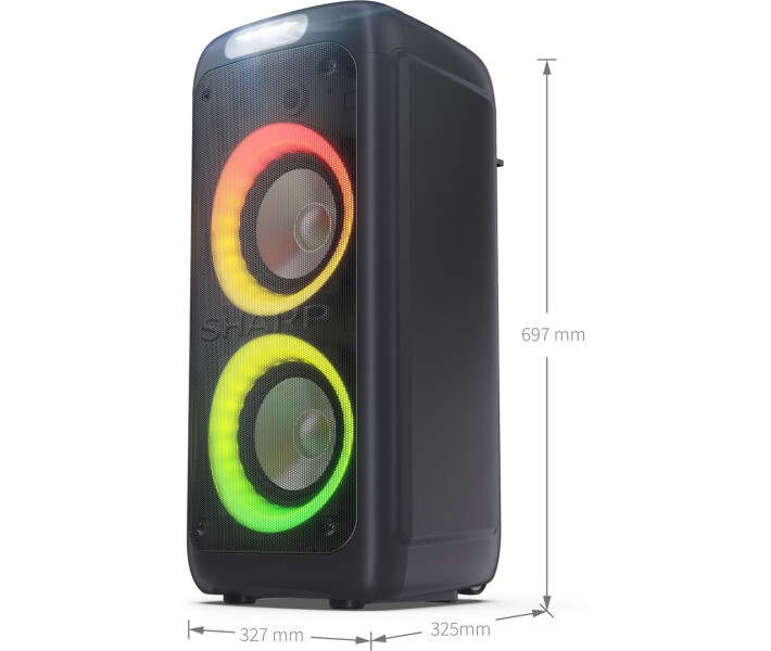 Фото - портативную колонку Акустика SHARP XpartyStreet Beat:Party Speaker PS-949 Black