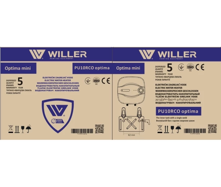 Фото - бойлер Водонагреватель Willer PU10R New optima mini