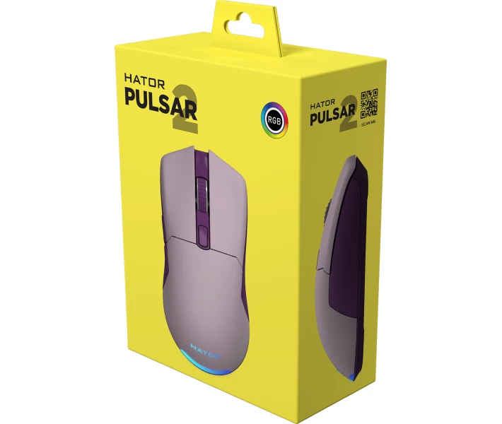 Фото - мышку для ноутбука Игровая мышь HATOR Pulsar 2 (HTM-514) Lilac