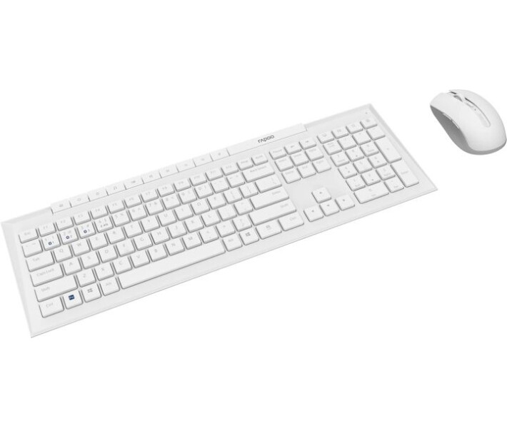 Фото - клавиатуру Комплект 2в1 Rapoo 8210M wireless white (клавиатура + мышь)