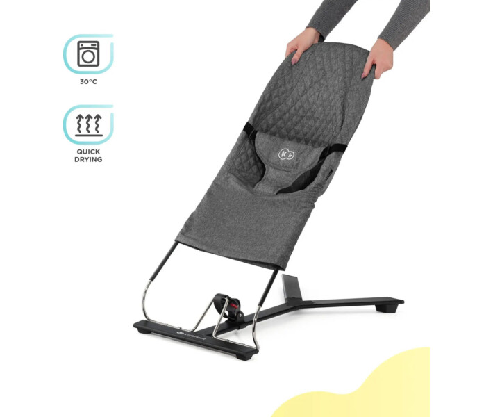 Фото - шезлонг-качалку для новорожденных Шезлонг-качалка Kinderkraft Mimi Grey (KBMIMI00GRY0000)