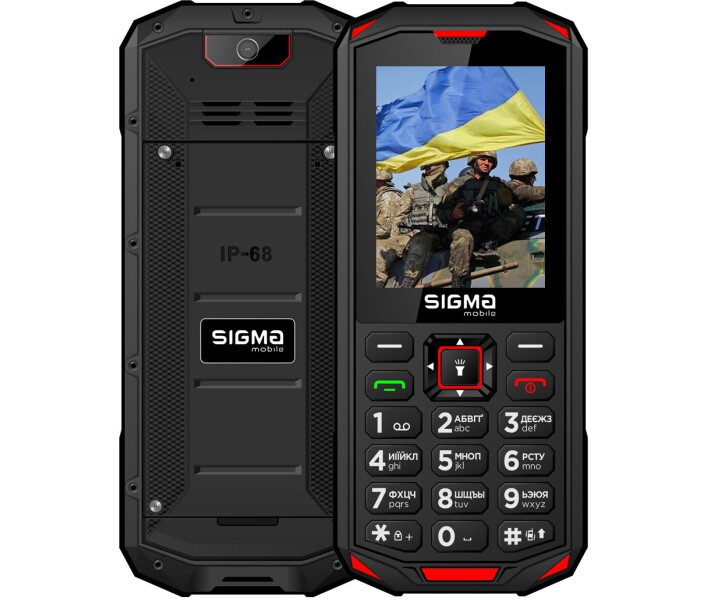Фото - смартфон и мобильный телефон Мобильный телефон Sigma mobile X-treme PA68 black-red