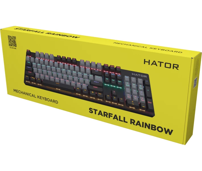 Фото - клавиатуру Клавиатура игровая механическая HATOR Starfall Rainbow Origin Blue (HTK-609-BGB)