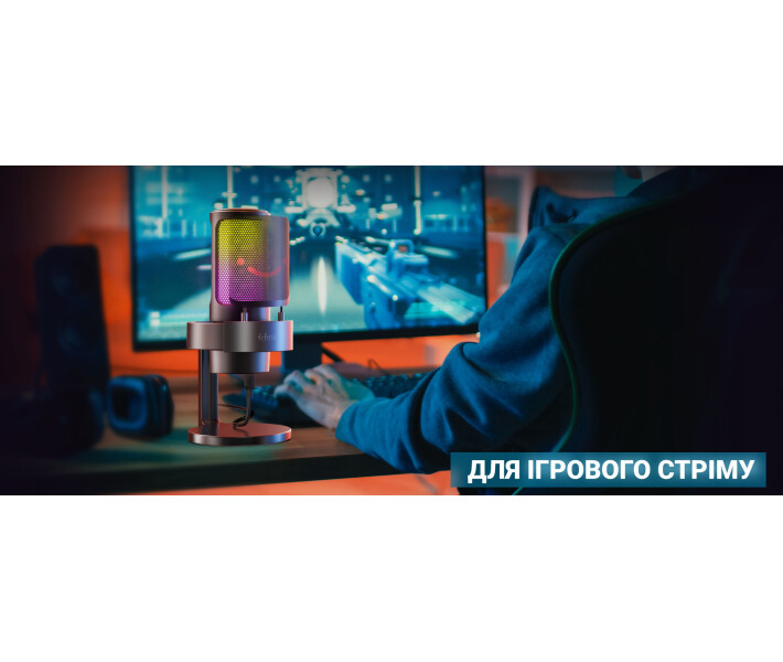 Фото - микрофон для караоке Микрофон Fifine RGB AMPLIGAME A8