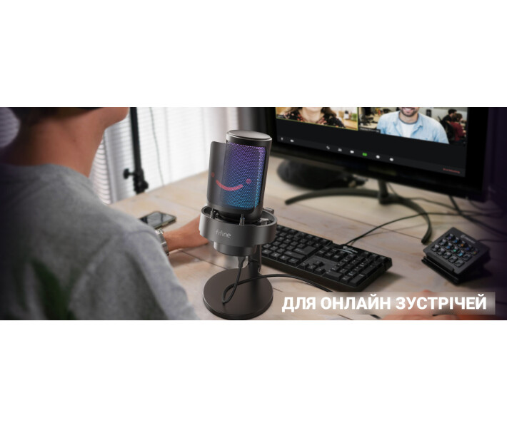 Фото - микрофон для караоке Микрофон Fifine RGB AMPLIGAME A8