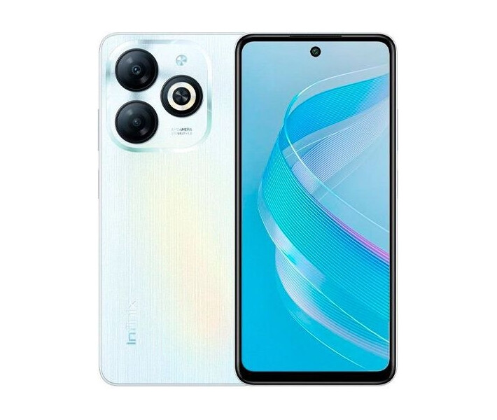 Фото - смартфон и мобильный телефон Infinix SMART 8 4/64GB GALAXY WHITE (X6525)