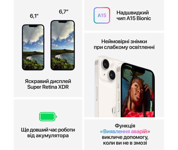 Фото - смартфон и мобильный телефон Apple iPhone 14 Plus 128GB Blue (MQ523)