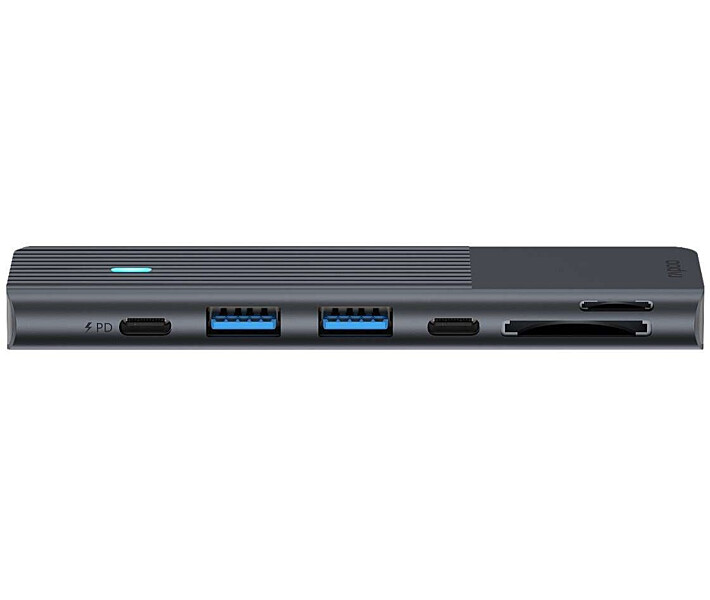 Фото - кардридер USB-C хаб Rapoo UCM-2003, 7 в 1 black