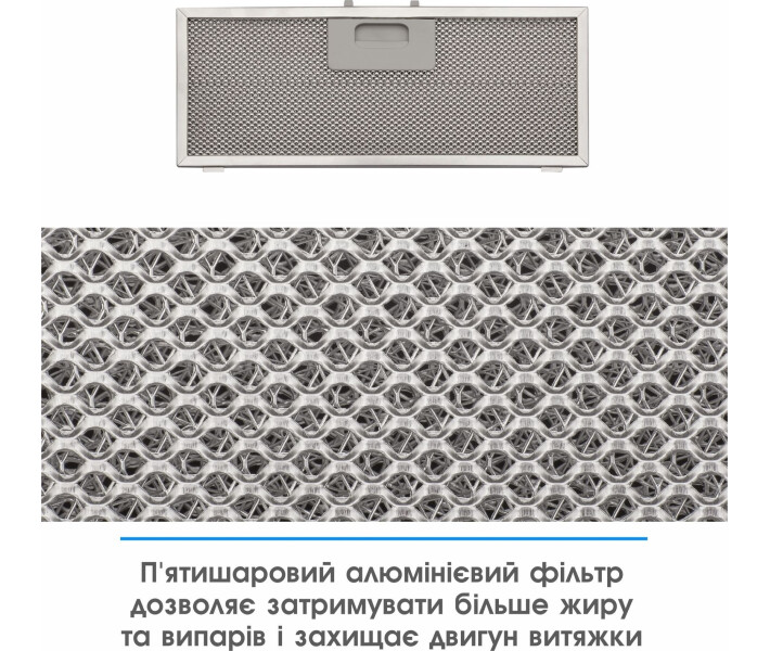 Фото - кухонную вытяжку Кухонная вытяжка Eleyus UNIA 1200 LED 52 BL
