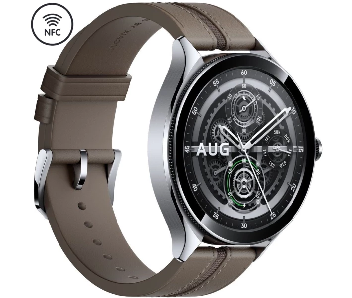 Фото - смарт-часы Xiaomi Watch 2 Pro Bluetooth Silver Case with Brown Leather Strap (BHR7216GL)