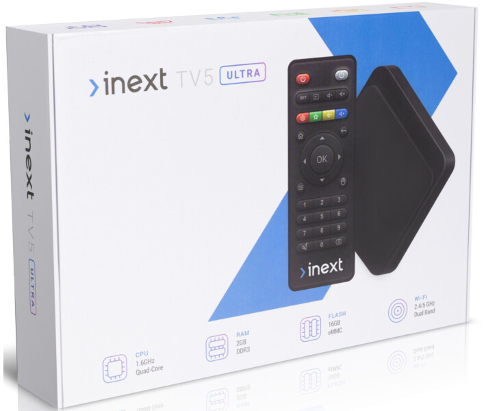 Фото - приставку Smart TV HD-медиаплеер INEXT TV5 Ultra