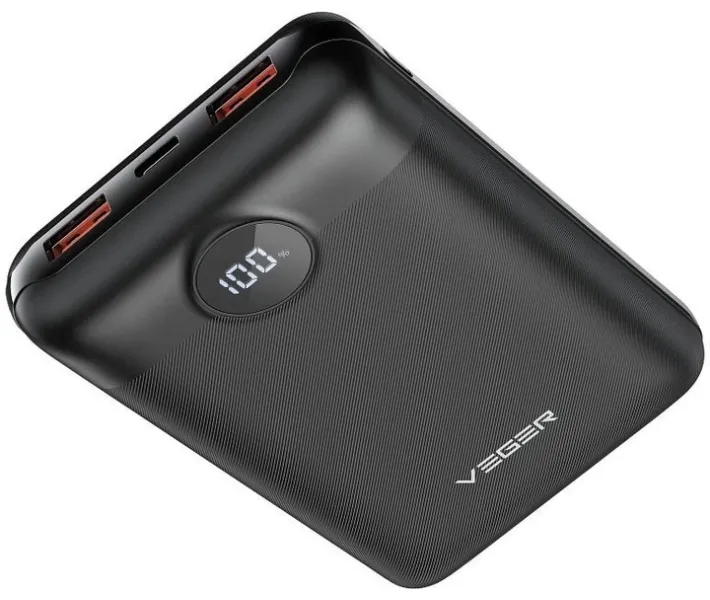 Внеш_АКБ VEGER S20 20000mAh 22.5W PD QC3.0 (W2053) черный купить в