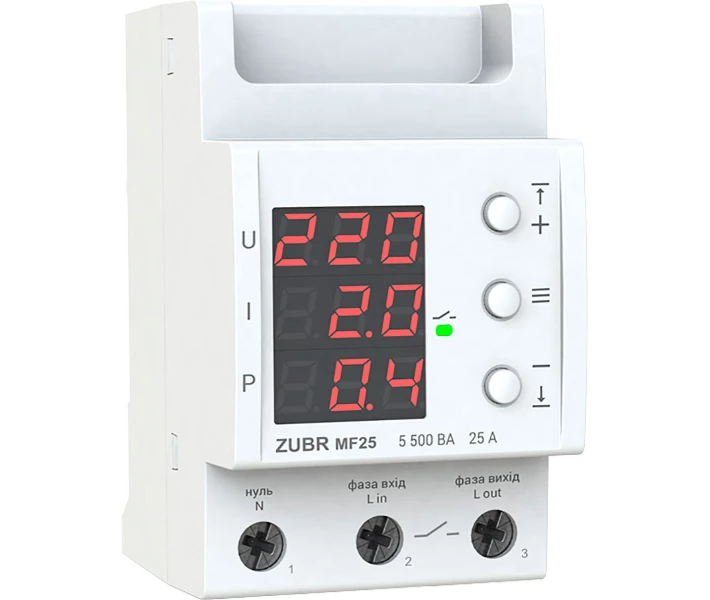 Фото - реле тока и напряжения ZUBR MF25