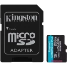 Карта памяти Kingston MicroSDXC 256GB Canvas Go Plus Gen4 200MB/s A2 U3 V30 + SD-адаптер (SDCG4/256GB)