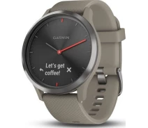 Купить - смарт-часы  Смарт-часы Garmin VIVOMOVE HR SPORT BLACK WITH SANDSTONE SILICONE BAND ONE SIZE (010-01850-03)