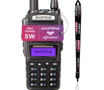 Купить - радиостанцию  Рация Baofeng UV-82 5W, Батарея Li-ion 1800 мАч UHF/VHF, 128 каналов (ремешок на шею и гарнитура)