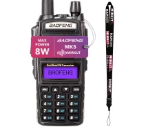 Купить - радиостанцию  Рация Baofeng UV-82 MK5 , UHF/VHF, 8 Вт, 1800 мАч + Ремешок на шею