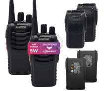 Купить - радиостанцию  Комплект Рация Baofeng BF-888S 2 шт., UHF, 5 Вт, 1500 мАч + Аккумуляторная батарея 1500 мАч 2шт., + Чехол силиконовый 2шт