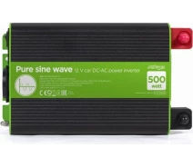 Купить - преобразователь напряжения  Инвертор EnerGenie EG-PWC-PS500-01- на 500 Вт (1000Вт рожей), чистая синусоида