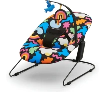 Купить - шезлонг-качалку для новорожденных  Шезлонг-качалка Kinderkraft Calmee Happy Shapes (KBCALM00HAP0000) (00-00305274)