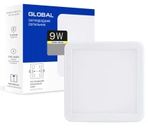 Купить - светильник потолочный  Потолочный светильник GLOBAL SP adjustable 9W, 3000K (1-GSP-01-0930-S)