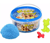 Купить - кинетический песок  Кинетический песок Strateg Magic Sand голубой в ведре 350 г (370-2)