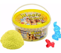 Купить - кинетический песок  Кинетический песок Strateg Magic Sand желтый в ведре 350 г (370-6)