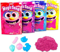 Купить - кинетический песок  Кинетический песок Strateg Magic sand розовый 500 г (39403-8)