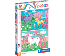 Купить - пазл  Пазл Clementoni "I Believe in Unicorns", 2 шт. по 20 элементов (24754)