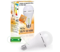 Купить - лампу  Лампа на аккумуляторе Е27 LED SL-EBL-803 АС9W DC3W 6400К (58383)