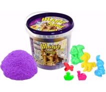 Купить - кинетический песок  Кинетический песок Strateg Magic sand сиреневого цвета в ведре 1 кг (372-4)