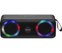 Купить - портативную колонку  Портативная акустика DEFENDER (65301) Q1 10Вт, Light/FM/microSD/USB, Black