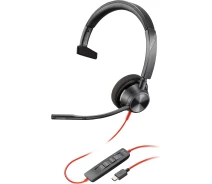 Купить - наушники  Наушники On-ear Poly Blackwire 3310-M USB-A USB-C (8X216AA) Black
