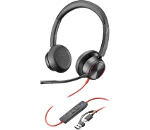 Купить - наушники  Наушники On-ear Poly Blackwire 8225-M USB-A USB-C ANC (8X225AA) Black