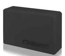 Купить - блок для йоги  Блок для йоги EasyFit EF-1818-B кирпич для растяжки и пилатеса черный