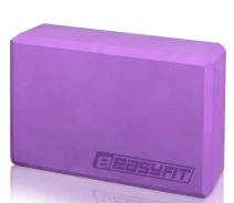 Купить - блок для йоги  Блок для йоги EasyFit EF-1818-V кирпич для растяжки и пилатеса Фиолетовый