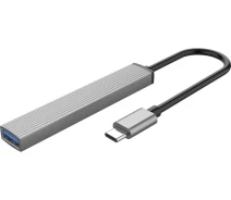 Купить - кардридер  USB-хаб Orico Type-C - USB3.0, 2xUSB2.0, TF (AH-12F-GY-BP) (CA913541)