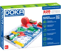 Купить - детский конструктор  Конструктор электронный DOKA "320 СХЕМ" (D70707)