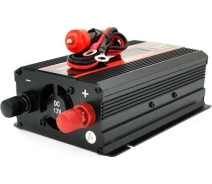 Купить - преобразователь напряжения  Инвертор напряжения CARMAER 300W, 12/220V с апроксимированным синусоидой, 1Shuko, 2*USB (DC:5V/2A), крокодилы+ прикуриватель, Q20 (28559)
