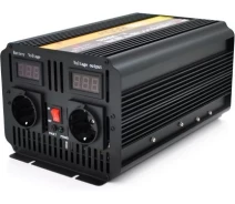 Купить - преобразователь напряжения  Инвертор напряжения POWERMASTER, 24V/220V, 1800W (29422)
