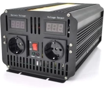 Купить - преобразователь напряжения  Инвертор напряжения POWERMASTER, 24V/220V, 2000W (29421)