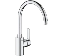Купить - смеситель  Смеситель для кухни Grohe Get длина излива - 224мм, поворотный, 1 рычаг, хром (31494001)