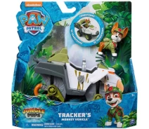 Купить -  Большой спасательный автомобиль - трансформер Paw Patrol с водителем Трекер (серия Джунгли) (SM17776/0631)