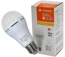 Купить - лампу  Лампа аккумуляторная LEDVANCE 8Вт 1800mAh 6500К E27 A60 (4099854102431)