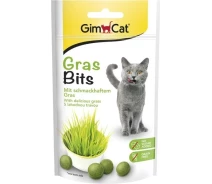 Купить - лакомство для кота  Лакомство GimCat GrasBits для кошек таблетки с травой 65 шт/40 г(4002064417653)