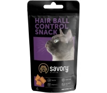 Купить - лакомство для кота  Savory Cats Snacks Pillows Hair Ball Control, 60g(4820232631482)
