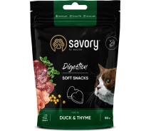 Купить - лакомство для кота  Мягкие лакомства Savory для улучшения пищеварения котов, утка и тимьян(3000000013151)
