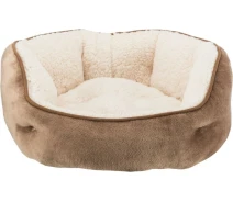 Купить - спальное место  Лежак Trixie для собак Cosma Bed плюшевый коричневый/бежевый 50 см(4053032378414)